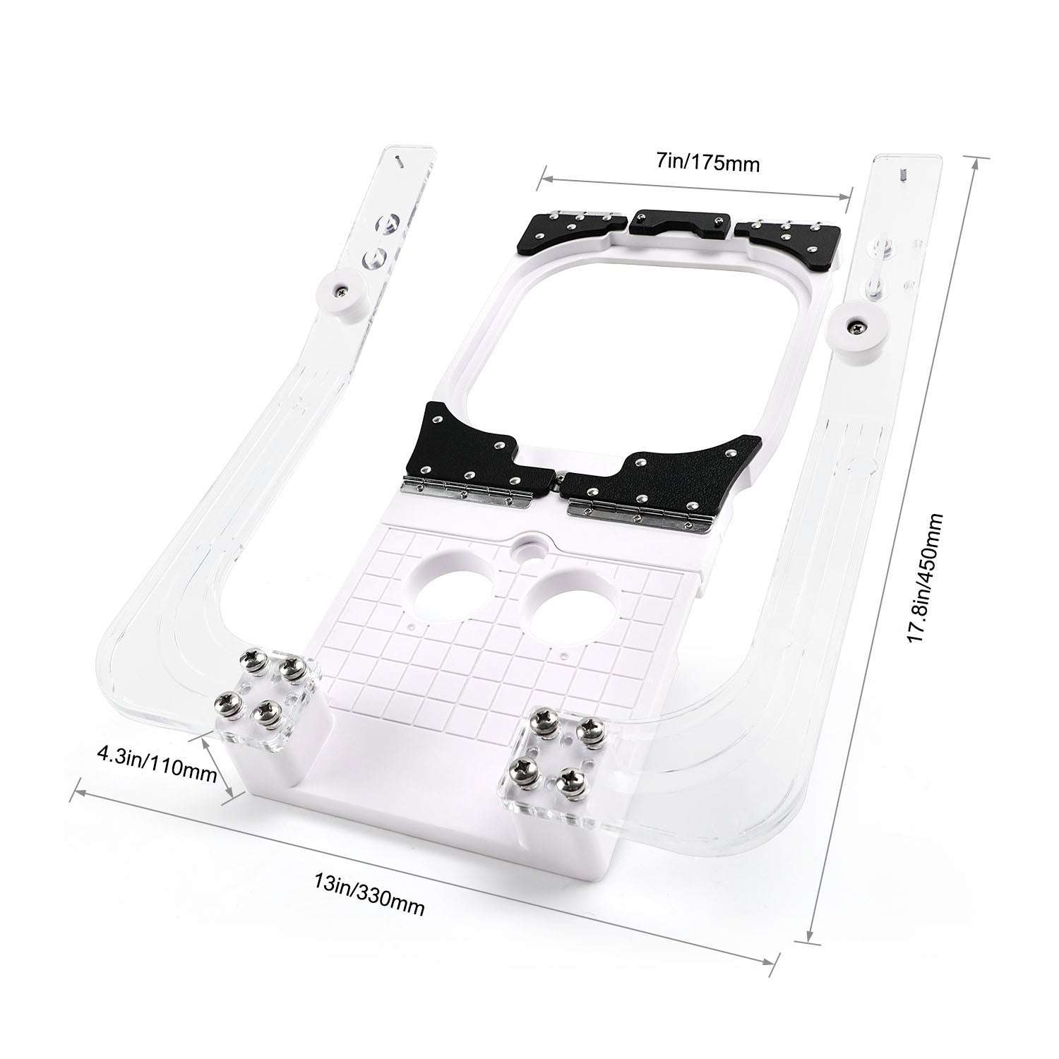 Hooping Fixtures M0505 for Kreatek Yunfu with magnetic support for embroidery frames 17.8x13x4.3 inches