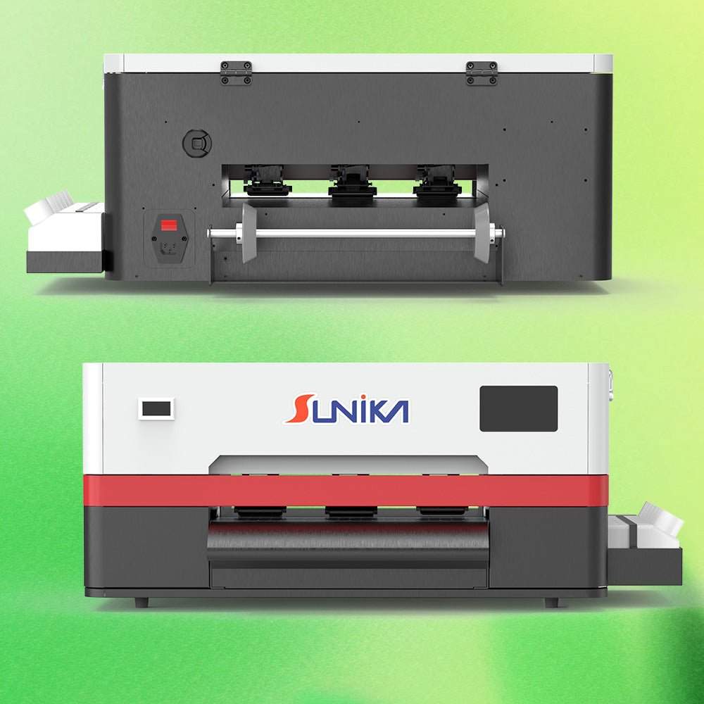 Second Generation DTF printer SKA3 by Sunika with advanced Epson printhead and drying oven.