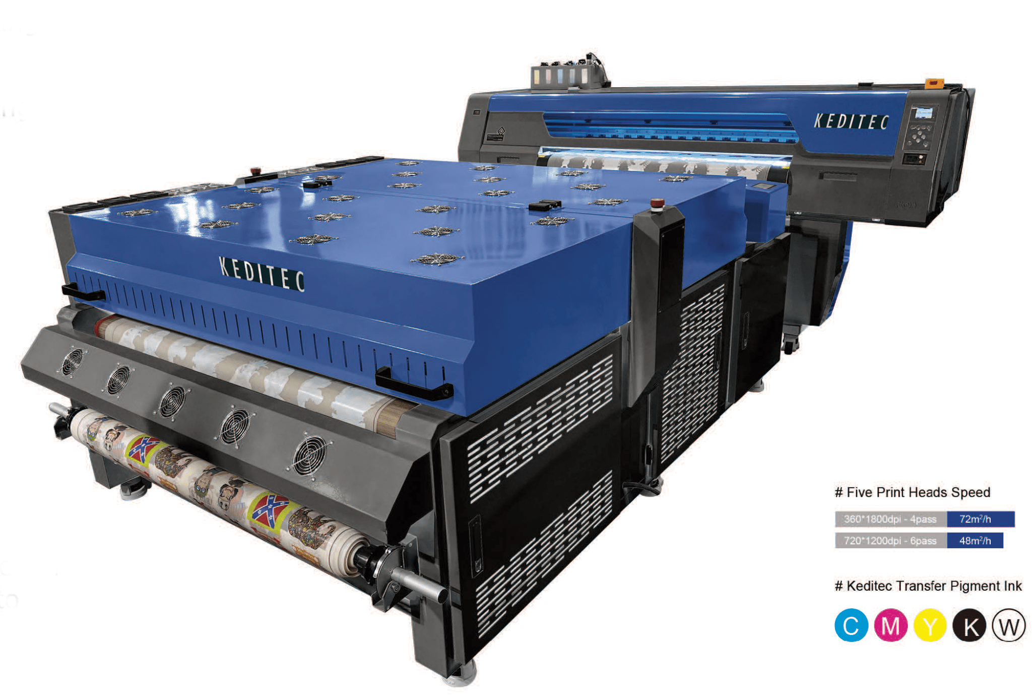 Keditec K4/K5/K6/K8 - 120DTF – Profesjonell DTF - DTF Printing med høy kapasitet - Kreatek.no