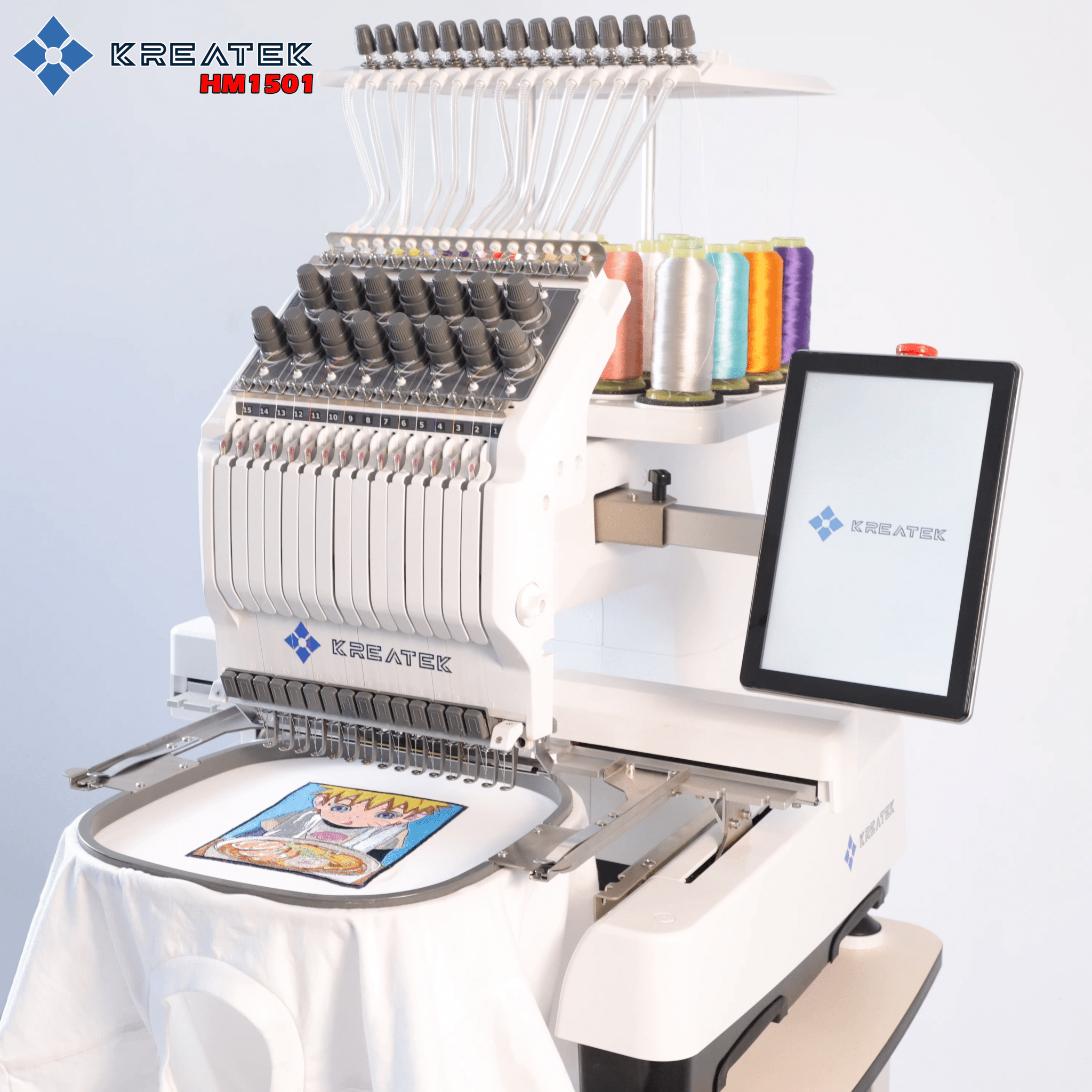 KREATEK HM1501 15 nåls broderimaskin - Kreatek.no