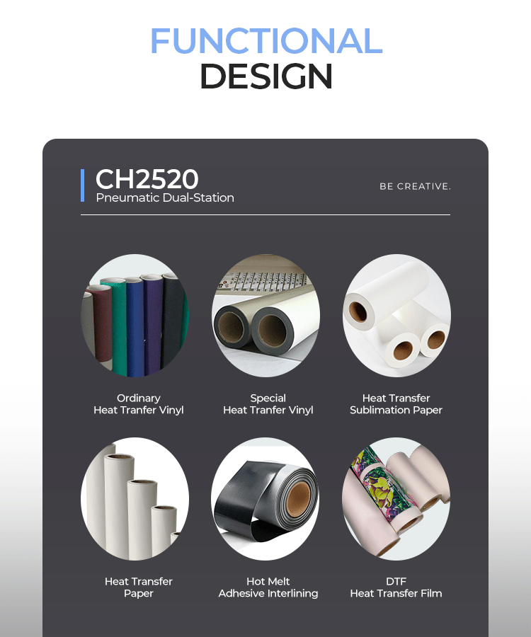 Pneumatisk Dobbel armepresse – Modell CH2520 - Kreatek.no