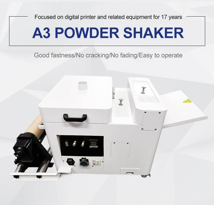 SUNIKA DTF A3-Shaker powder shaking machine for A3 digital printing with automatic speed adjustment and oven heating function