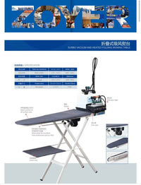 Zoyer Steamstrykejern med vakuumbrett folding ironing table with steam iron and vacuum system