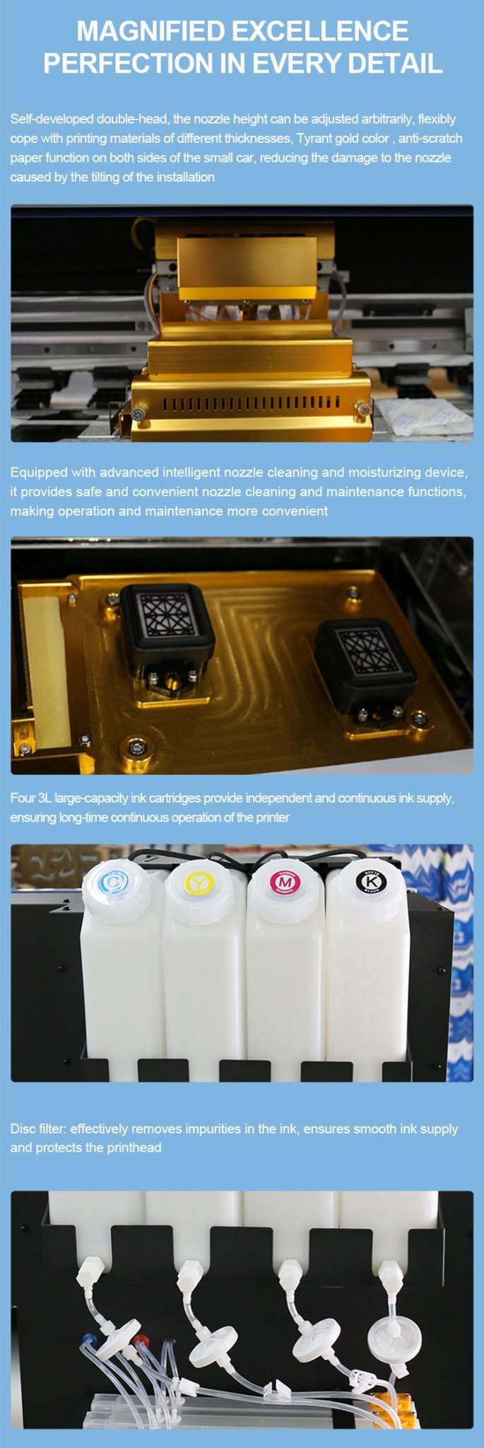 Sunika 1900 - 3200 Storformat Sublimeringsprinter – Proff ytelse til tekstiltrykk - Kreatek.no