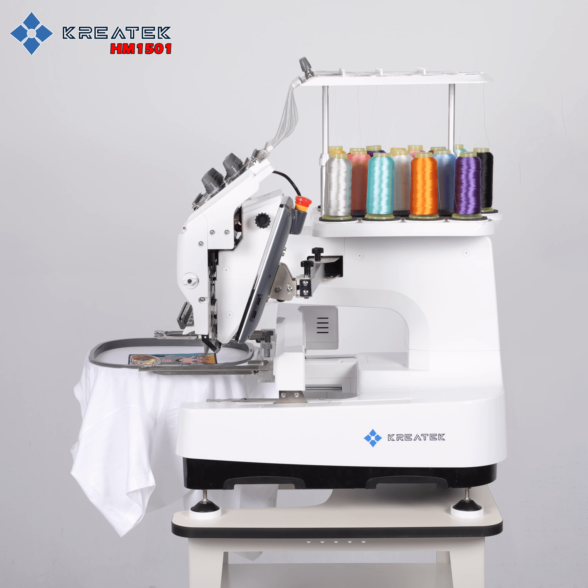 KREATEK HM1501 15 nåls broderimaskin - Kreatek.no