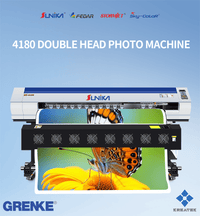 Snika SC-4180TS professional double head photo printer for high-definition large format prints on banners, posters, and vinyl.