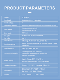 Snika SC - 4180TS – Profesjonell Dobbel Hode Foto - Printer (180 cm) - Kreatek.no