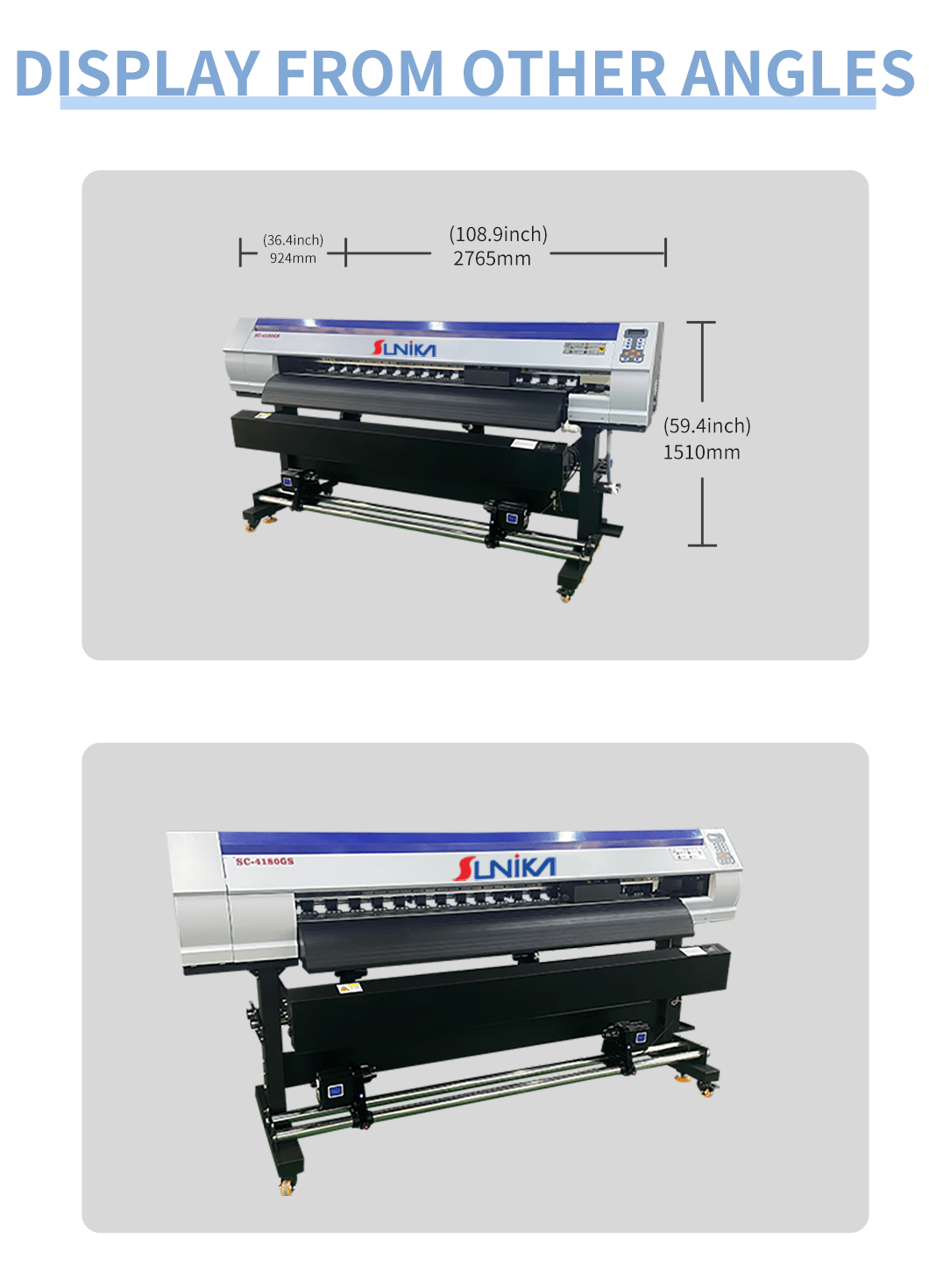 Snika SC - 4180TS – Profesjonell Dobbel Hode Foto - Printer (180 cm) - Kreatek.no