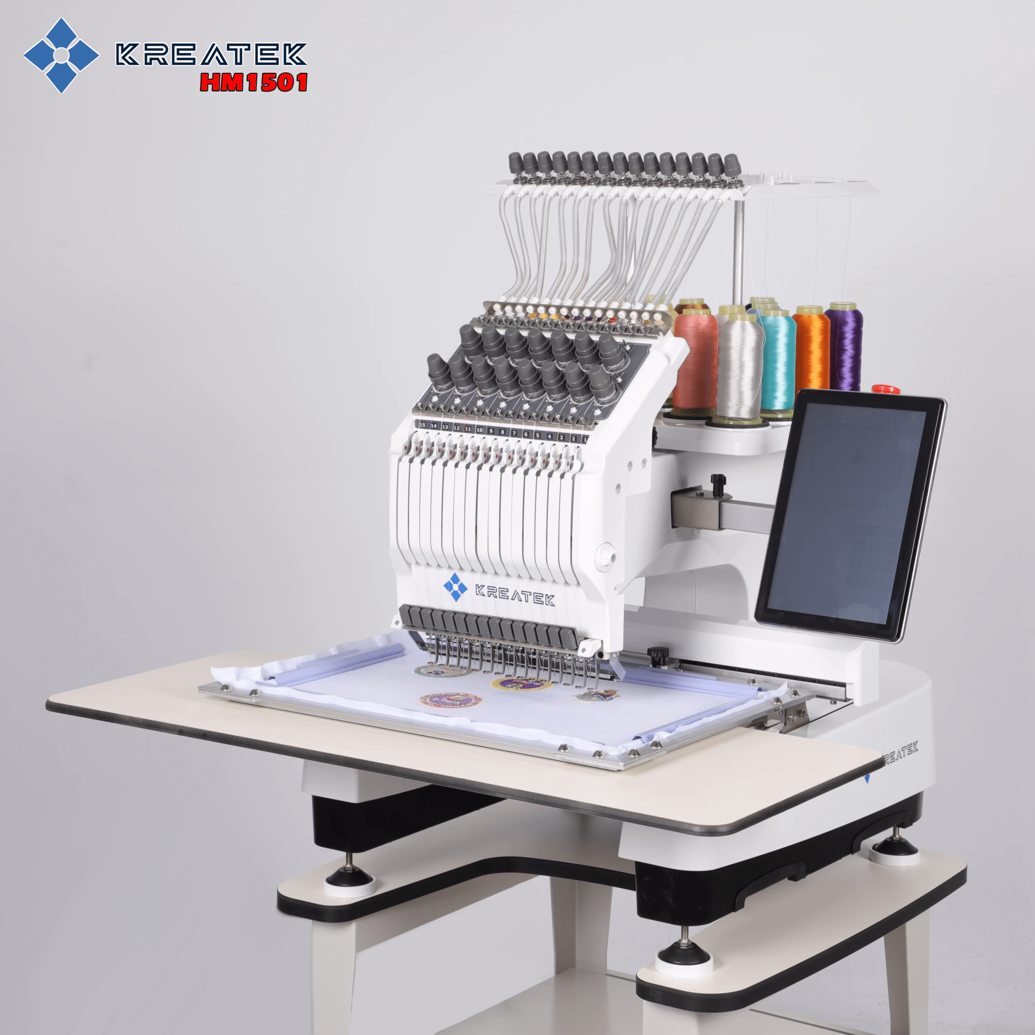 KREATEK HM1501 15 nåls broderimaskin - Kreatek.no