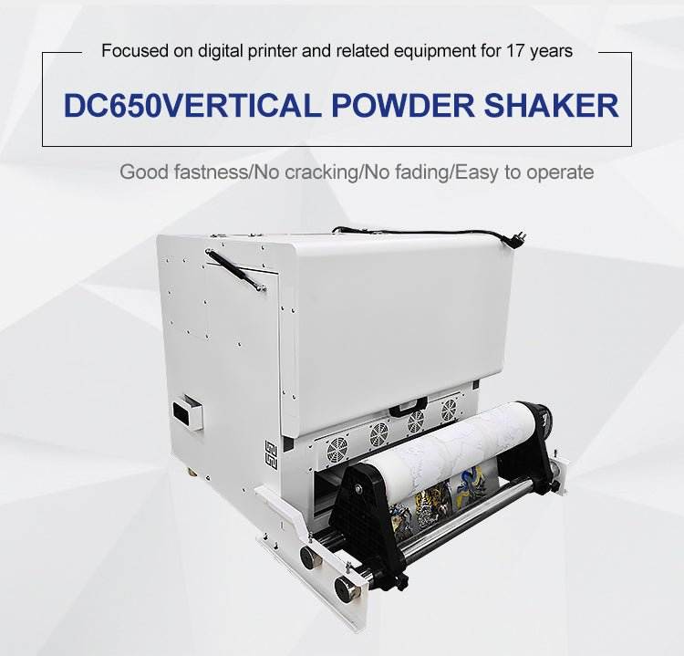 SUNIKA DTF 60cm vertical powder shaker for A3 digital printing with automatic powder shaking and oven heating functions