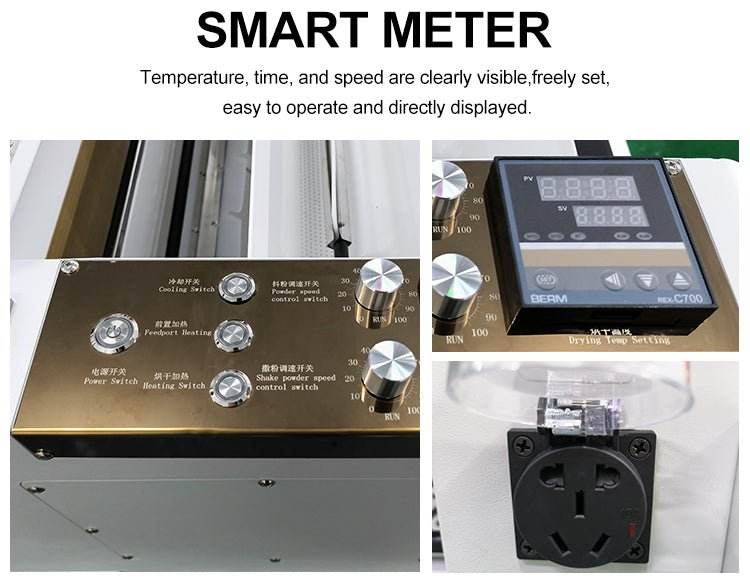 SUNIKA DTF 60cm-Shaker with smart meter controls for temperature, time, and speed, designed for precise powder shaking and drying in A3 printing applications.