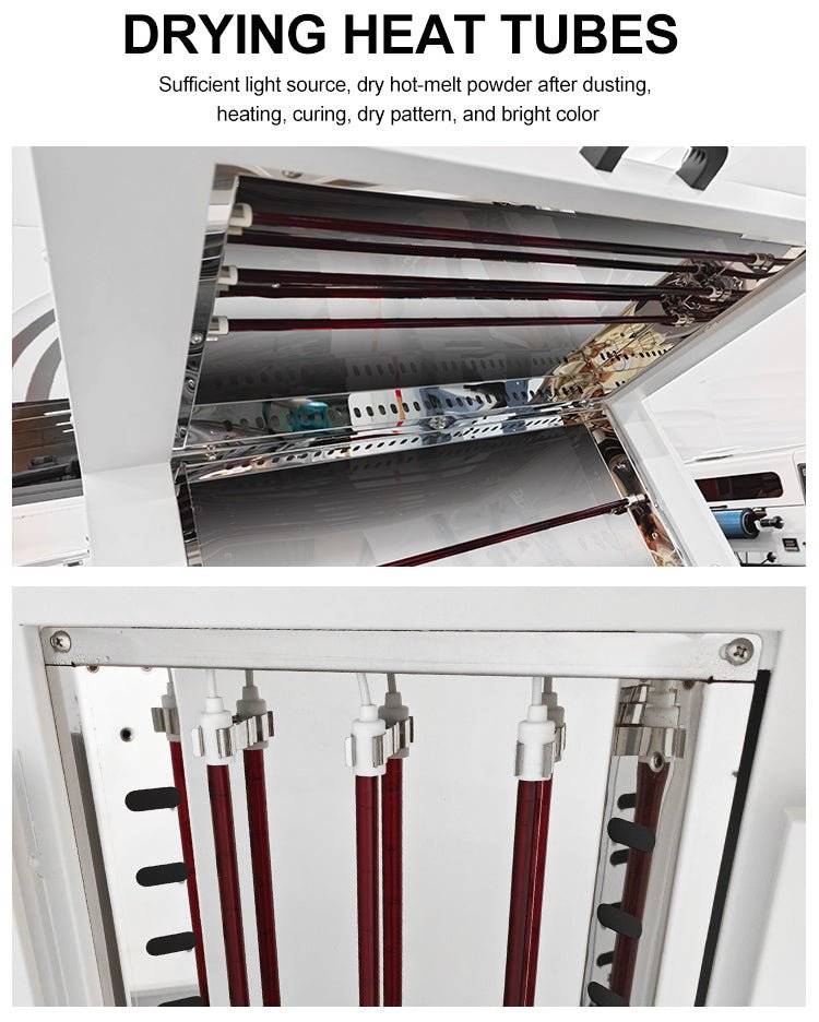 SUNIKA DTF 60cm-Shaker drying heat tubes for curing pigment ink prints