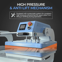 Pneumatisk Dobbel Varmepresse – Modell CH2520 - Kreatek.no