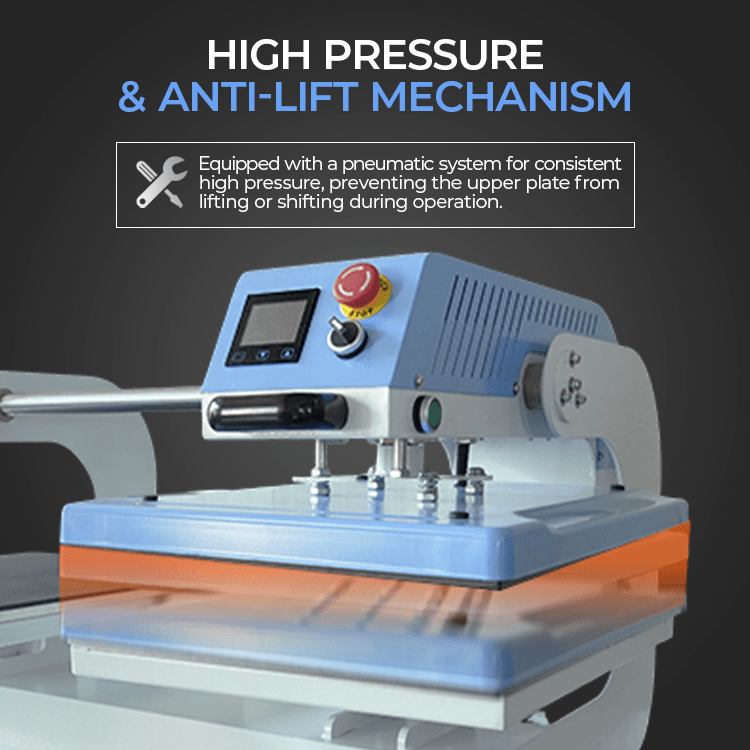 Pneumatisk Dobbel Varmepresse – Modell CH2520 - Kreatek.no