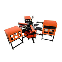 Cyber Pneumatic 40x50cm – 6-Station High-Efficiency Heat Press Machine (B5-6) with rotary design and pneumatic pressure.