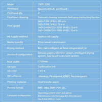 Sunika 1900 - 3200 Storformat Sublimeringsprinter – Proff ytelse til tekstiltrykk - Kreatek.no