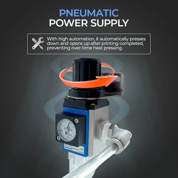 Pneumatisk Dobbel Varmepresse – Modell CH2520 - Kreatek.no