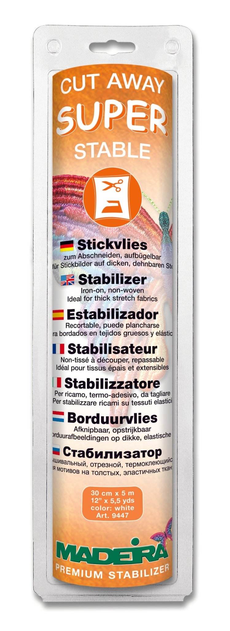 MADEIRA 9447 Cut Away Stabilizer Super Stable - Kreatek.no