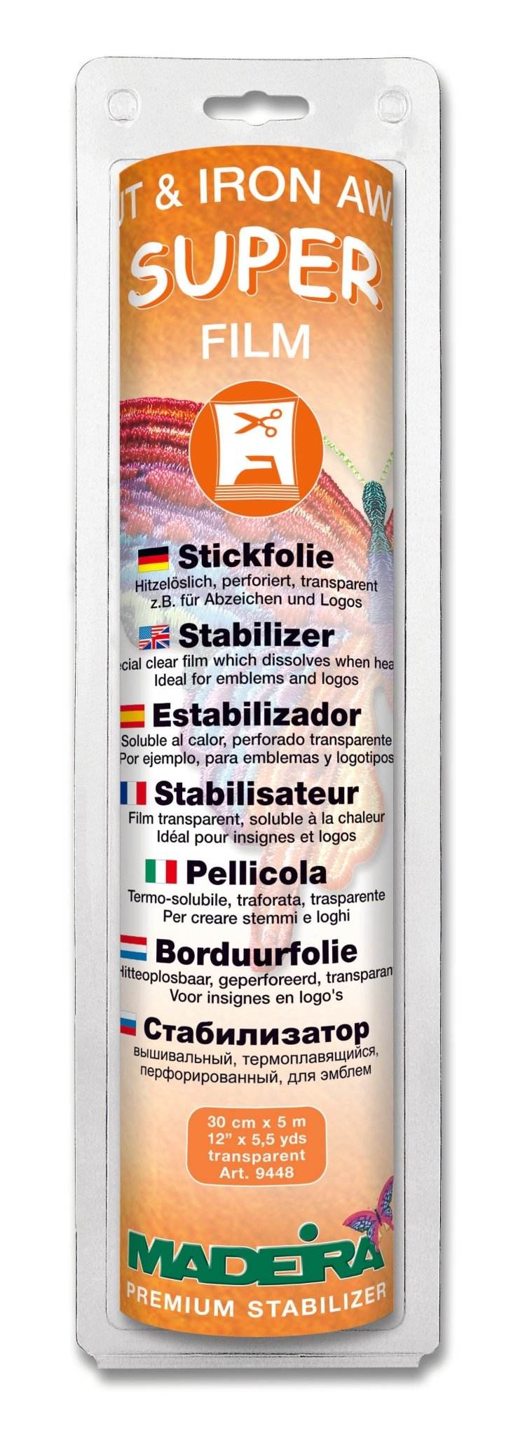 MADEIRA 9448 Cut Away Stabilizer Super Film - Kreatek.no