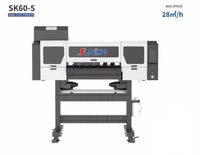 SUNIKA SK60-5 DTF Printer with five Epson I3200-A1 printheads and 28m²/h max speed for professional textile printing.