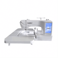 Kreatek ES6 Sy & Broderimaskin white computerized sewing and embroidery machine with extended flat workspace by Choice