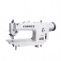 Industrial sewing machine GC0303 Walkingfoot for heavy materials and leather with flat-bed design and 400W motor.