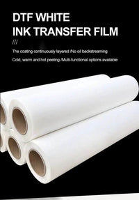 Rolls of DTF-A3 Film white ink transfer film for vibrant and durable heat transfer printing on fabrics