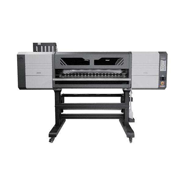 XinFlying 120cm DTF printer med 8 Epson I3200-A1 printhoder for tekstiltrykk i høy kvalitet.