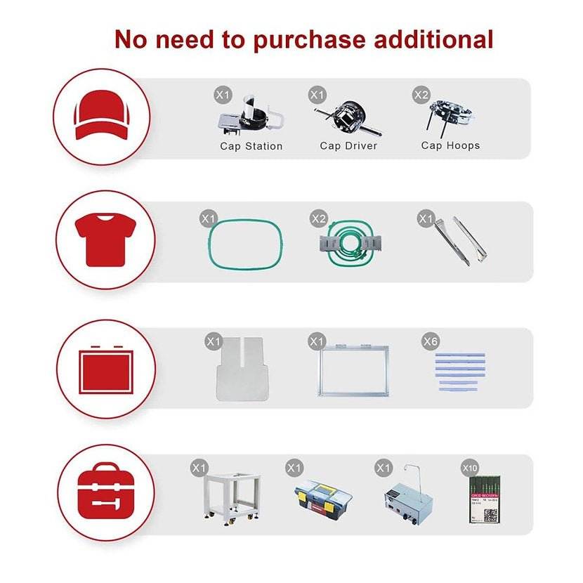 BAI Mirror 1201 Industriell Broderimaskin - 500 x 1200 mm - Kreatek.no