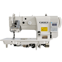 Golden Choice GC4400-D4 heavy-duty flatbed single needle lockstitch sewing machine with digital control and manual feed system.