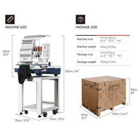 BAI Mirror 1201 Industriell Broderimaskin - 350 x 500 mm - Kreatek.no