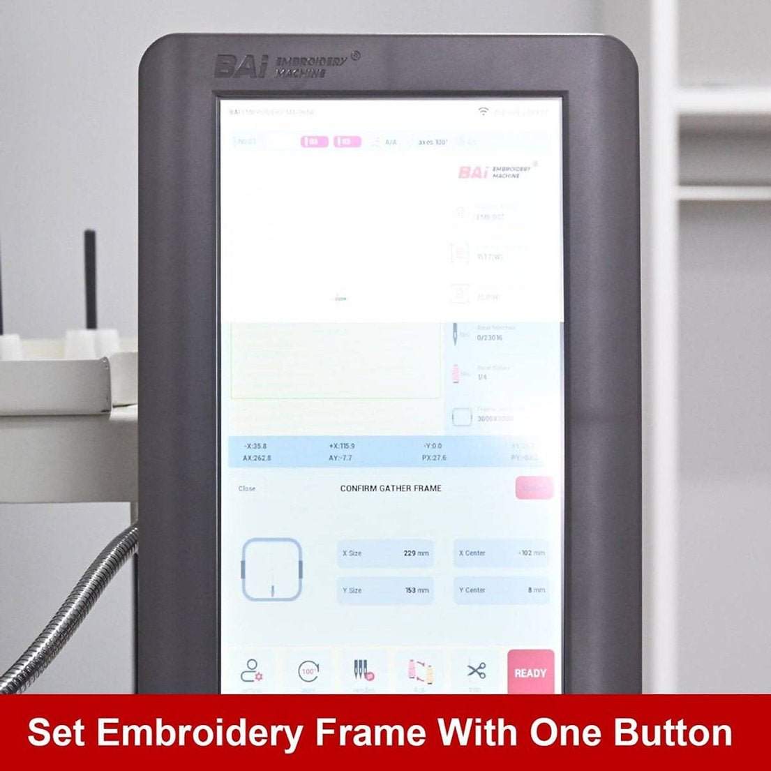 BAi Vision V22 1201, Industriell Broderimaskin - 400 x 500 mm - Kreatek.no