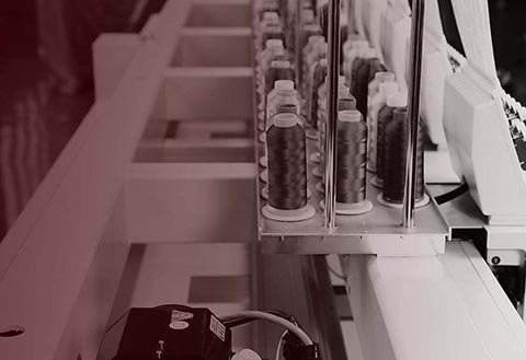 Industrial BAi Kesi 1504 4-head embroidery machine with 400 x 450 mm embroidery area.