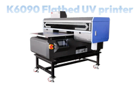 Keditec K6090 UV flatbed printer for industriproduksjon med Epson printheads og høy oppløsning