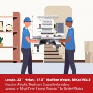 BAI Mirror 1201 Industriell Broderimaskin - 350 x 500 mm thumbnail