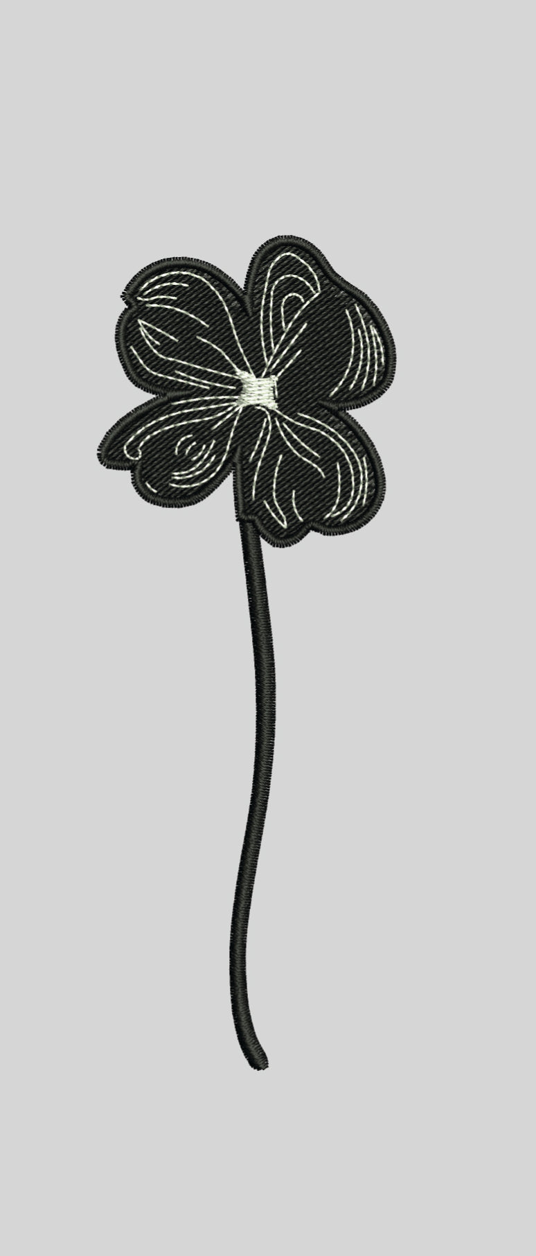 Blomst, Høg stilk, sort