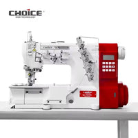Golden Choice GC562T-01CB/FT/DD helautomatisk industrisymaskin med interlock-sting og integrert kontrollpanel.