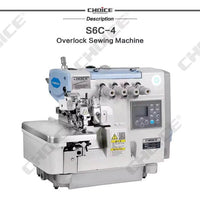 CHOICE S6C-4 industrial overlock sewing machine with high speed and precision for professional textile production