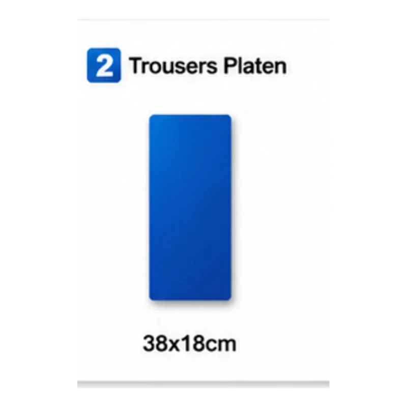 Bukseplate 38 × 18 cm – underplate til varmepresse