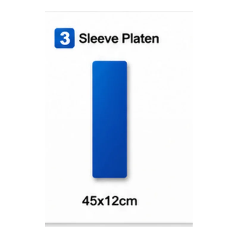 Ermeplate 45 × 12 cm – underplate til varmepresse