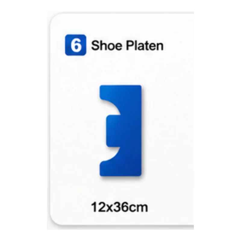Skoplate 12 × 36 cm – underplate til varmepresse
