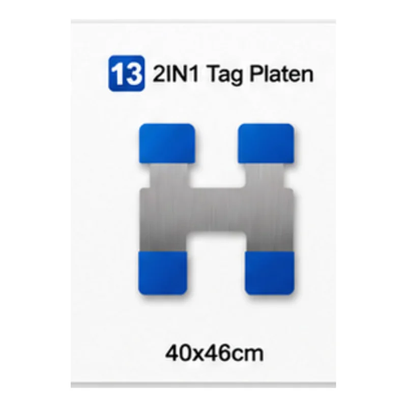 2-i-1 etikettplate 40 × 46 cm – underplate til varmepresse