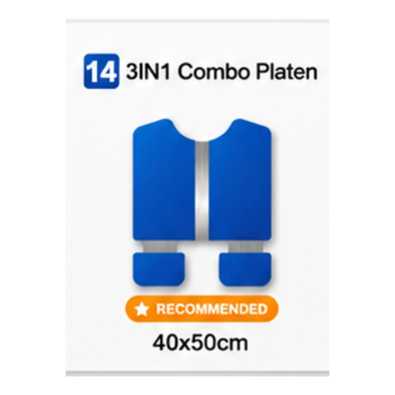 3-i-1 komboplate 40 × 50 cm – underplate til varmepresse