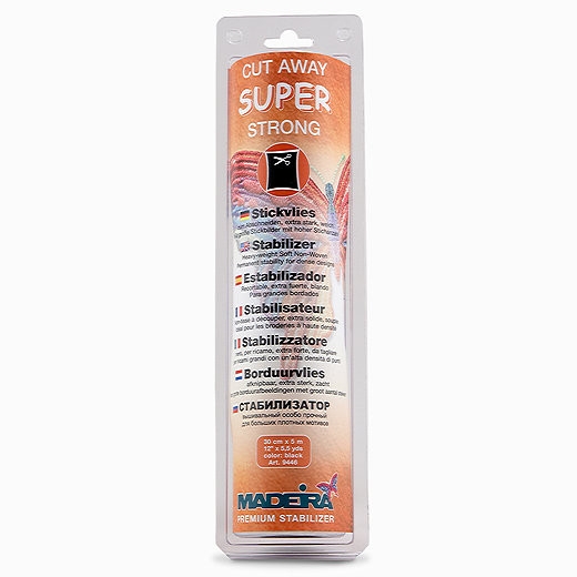 MADEIRA 9446 Cut Away Stabilizer Super Strong Black
