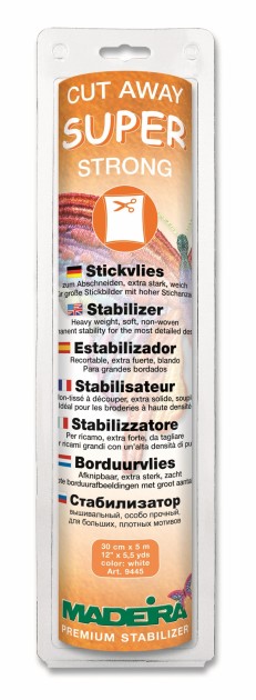 Madeira 9445 Cut Away Stabilizer Super strong white