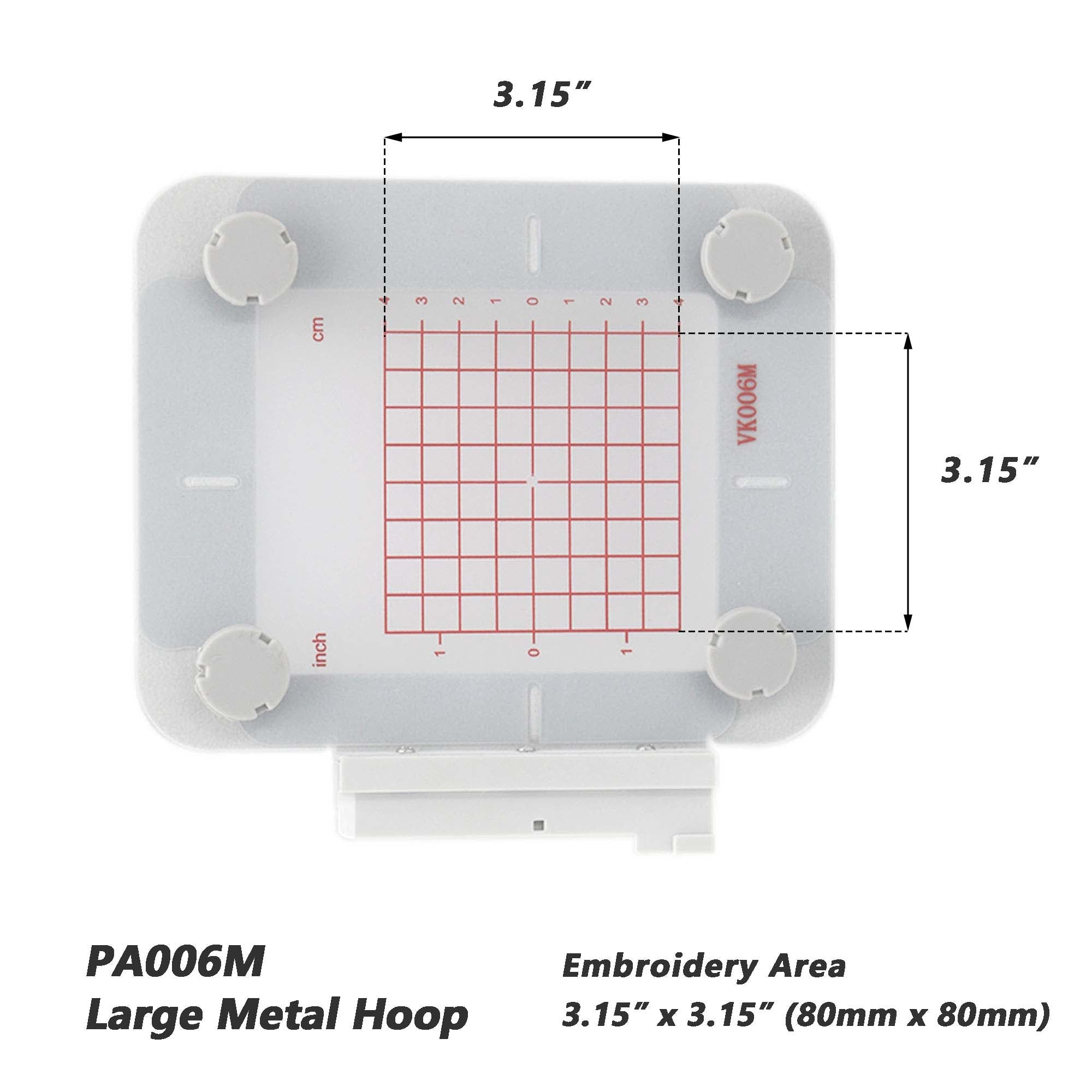 Magnetramme for Husqvarna Viking DESIGNER EPIC, BRILLIANC, DIAMOND, RUBY, SE, JADE, TOPAZ, SAPPHIR | Metal Magnet Embroidery Machine Sash Frame | 3.15x3.15"