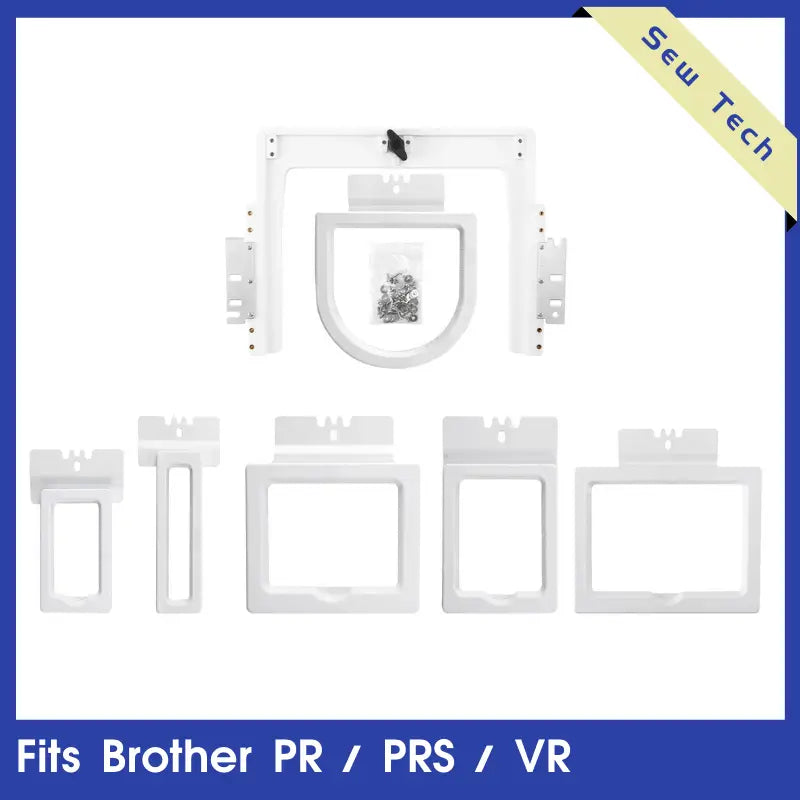 Sewtech 6in1 Magnetic Broderiramme Set – Fast Magna Hoop Frames Fits Brother PR / PRS / VR