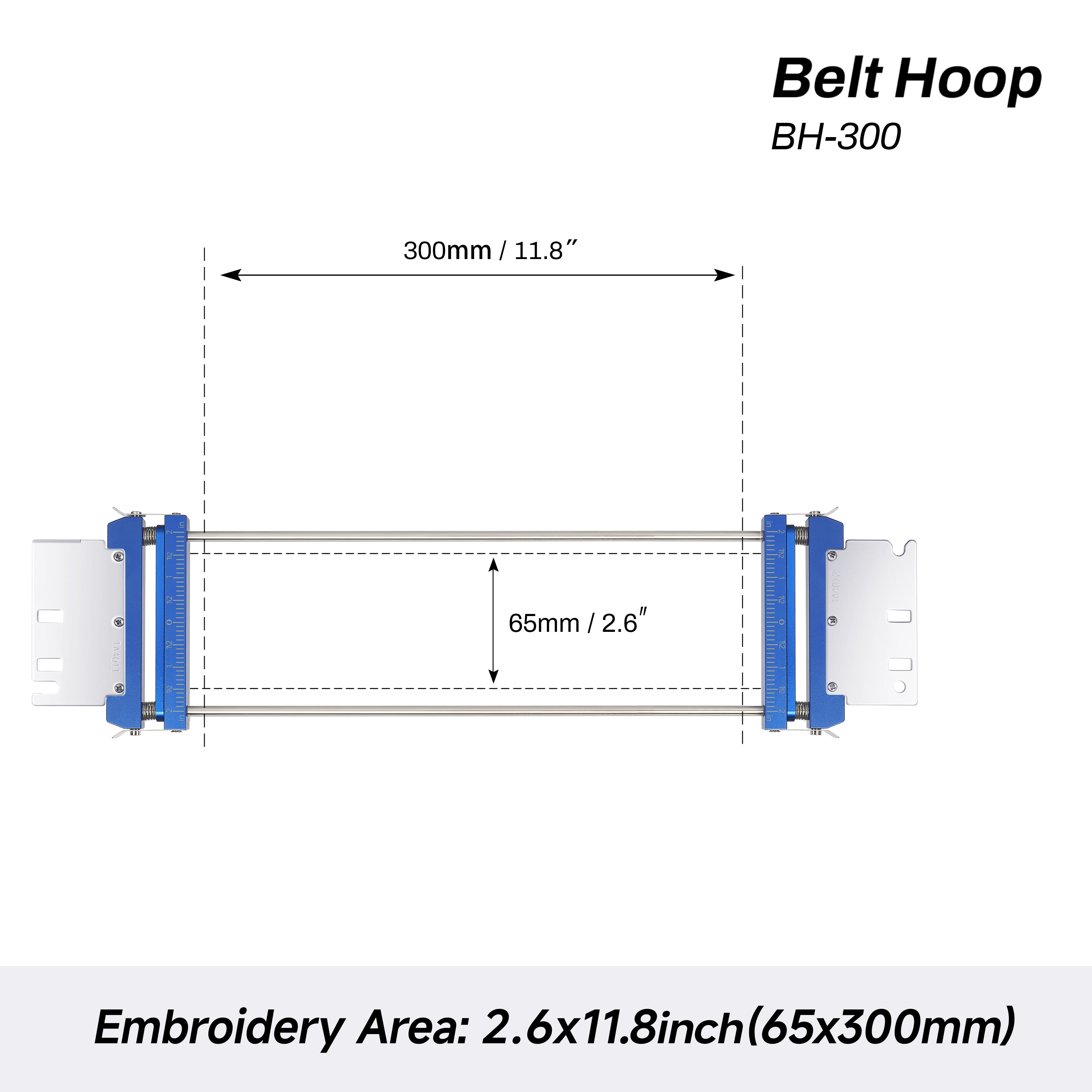 Sew Tech Belt Hoop Set – Fast embroidery Hoop Frames Fits Barudan