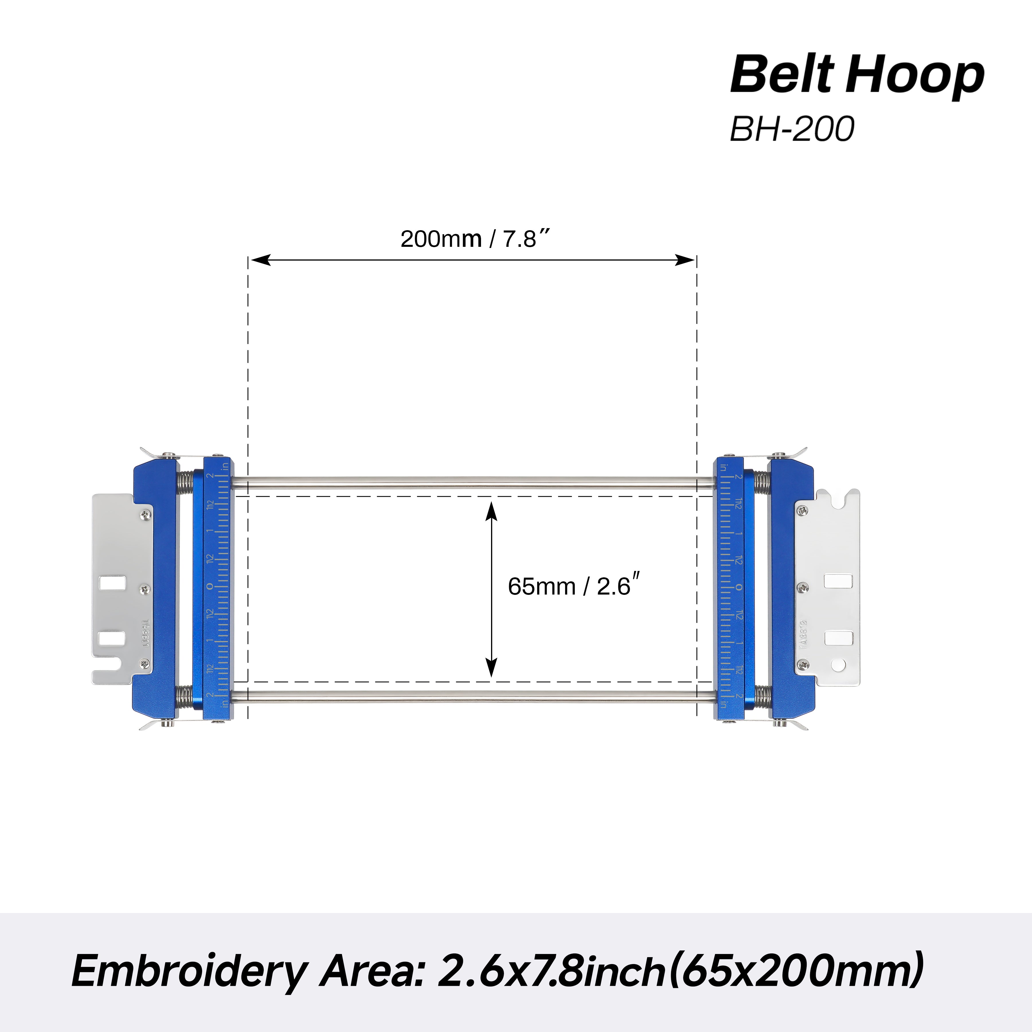 Sew Tech Belt Hoop Set – Fast embroidery Hoop Frames Fits HappyJapan