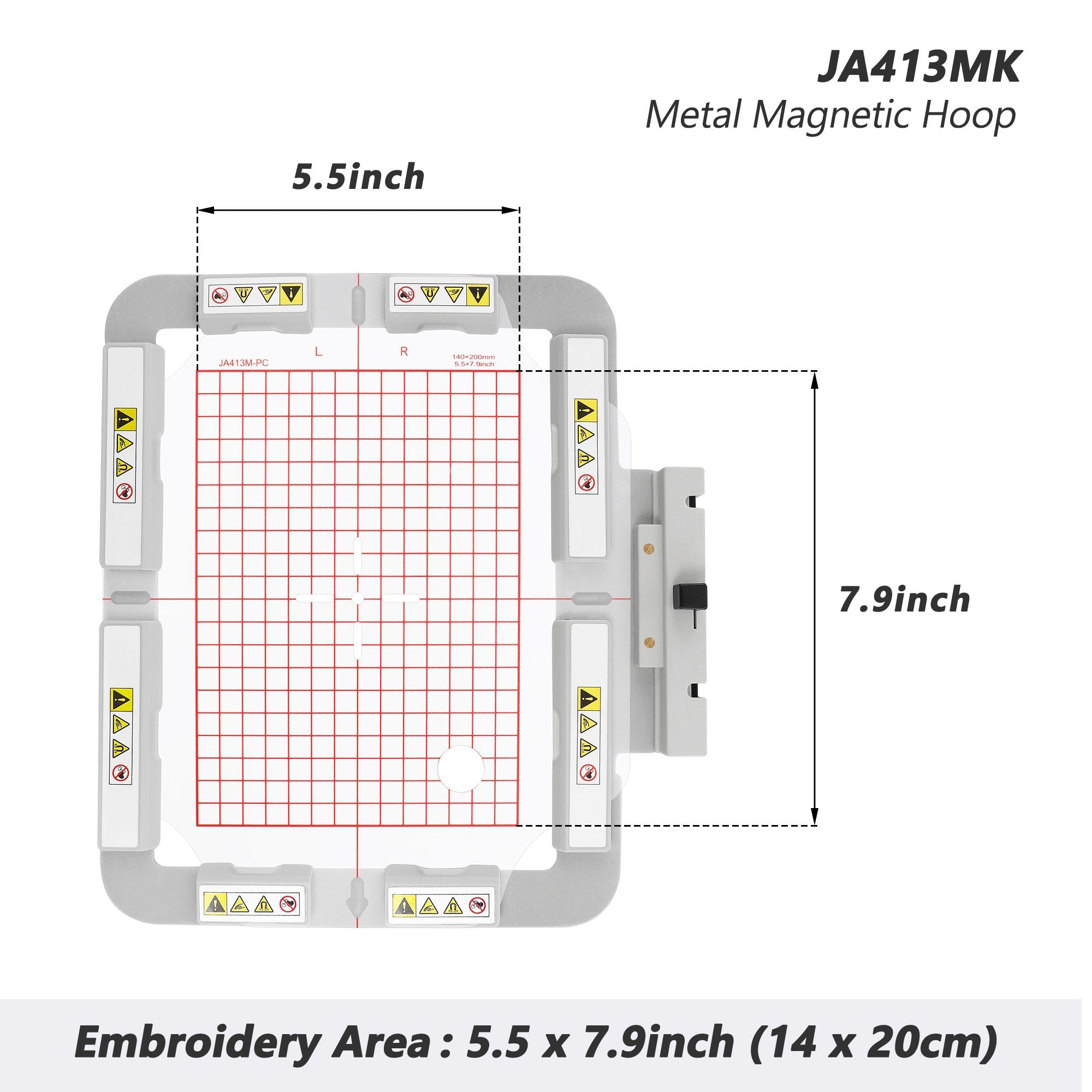 Sew Tech Magnetic Broderiramme for Janome Memory Craft 400E 450E 500E 550E